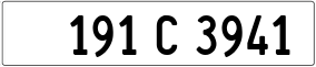 Truck License Plate